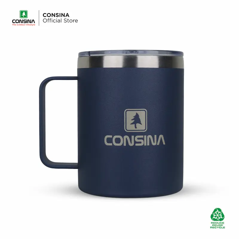 Mug Consina biru gelap