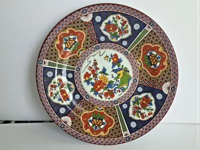 Piring melamin hias motif bunga