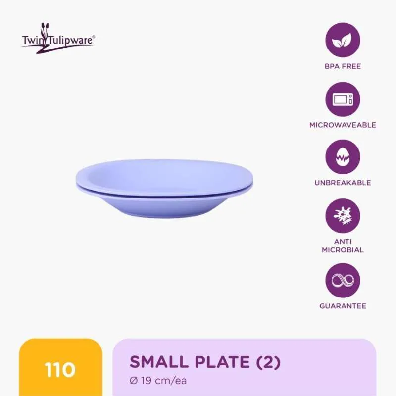 Piring kecil Twintulipware ungu